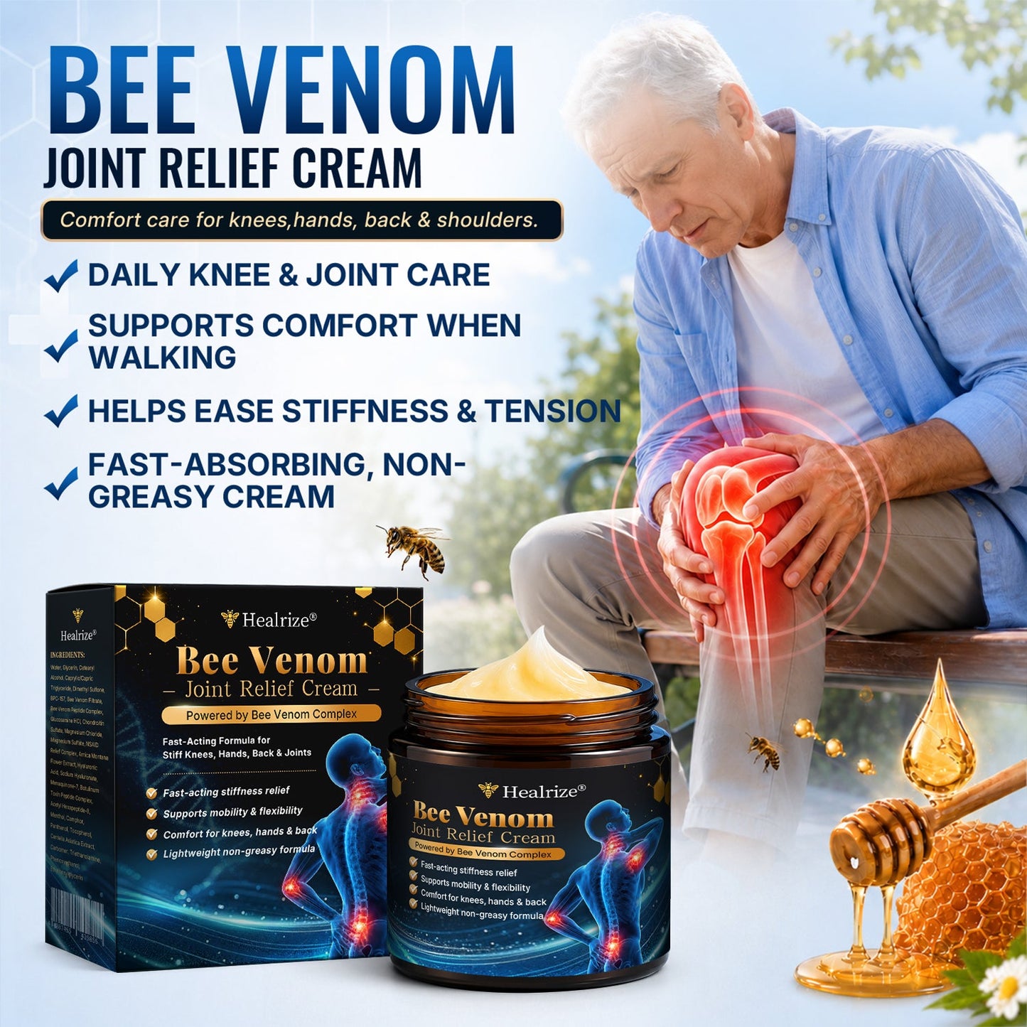 🎁Healrize® Bee Venom Joint Relief Cream 💪cs7