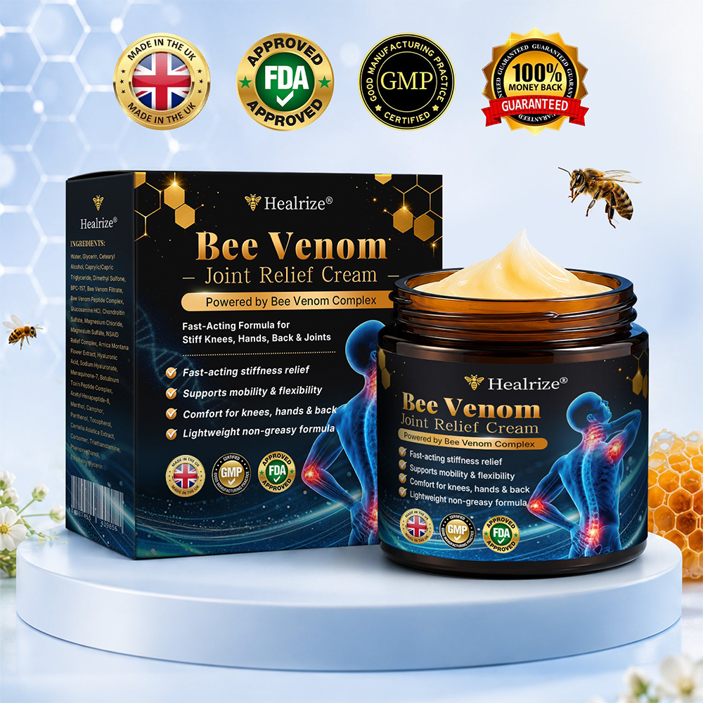 🎁Healrize® Bee Venom Joint Relief Cream 💞Targets stiff, sore joints in knees, hands, shoulders, back & more — so you can move easier every day（英国版）