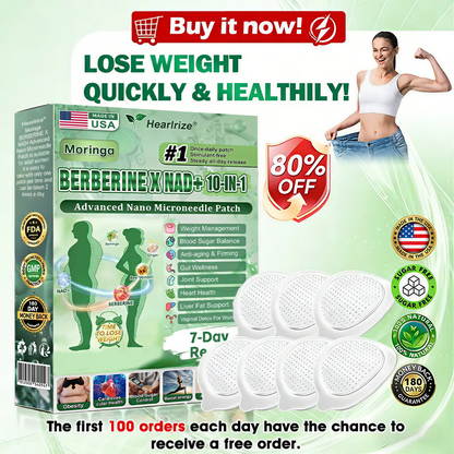 𝐎𝐟𝐟𝐢𝐜𝐢𝐚𝐥 𝐔𝐒 𝐒𝐭𝐨𝐫𝐞 🇺🇸  | 🧑‍⚕️🩺 Hearlrize® Moringa · Berberine × NAD+ 𝟏𝟎-𝐢𝐧-𝟏 𝐀𝐝𝐯𝐚𝐧𝐜𝐞𝐝 𝐍𝐚𝐧𝐨 𝐌𝐢𝐜𝐫𝐨𝐧𝐞𝐞𝐝𝐥𝐞 𝐏𝐚𝐭𝐜𝐡 — 𝐎𝐧𝐜𝐞 𝐃𝐚𝐢𝐥𝐲, 𝐕𝐢𝐬𝐢𝐛𝐥𝐞 𝐑𝐞𝐬𝐮𝐥𝐭𝐬 𝐢𝐧 𝟕 𝐃𝐚𝐲𝐬