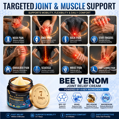 🎁Healrize® Bee Venom Joint Relief Cream 💞Targets stiff, sore joints in knees, hands, shoulders, back & more — so you can move easier every day（英国版）
