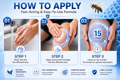 🎁Healrize® Bee Venom Joint Relief Cream 💪Targets stiff, sore joints in knees, hands, shoulders, back & more — so you can move easier every day