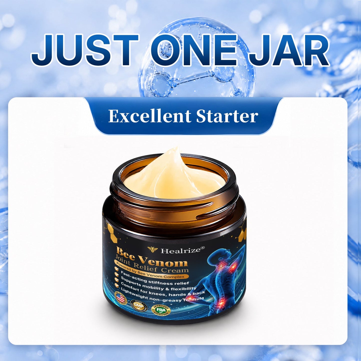 🎁Healrize® Bee Venom Joint Relief Cream 💞Targets stiff, sore joints in knees, hands, shoulders, back & more — so you can move easier every day