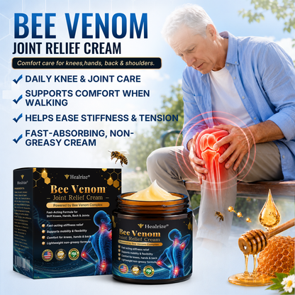 🎁Healrize® Bee Venom Joint Relief Cream 💞Fast-Acting Comfort for Stiff Knees, Hands, Back & Everyday Joint Discomfort