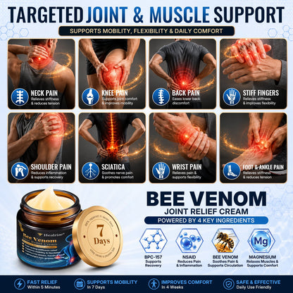 🎁Healrize® Bee Venom Joint Relief Cream 💪Targets stiff, sore joints in knees, hands, shoulders, back & more — so you can move easier every day