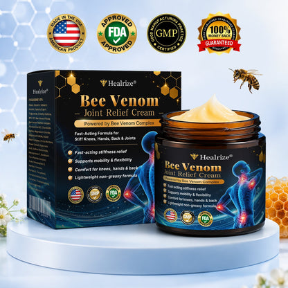 🎁Healrize® Bee Venom Joint Relief Cream 💞Targets stiff, sore joints in knees, hands, shoulders, back & more — so you can move easier every day