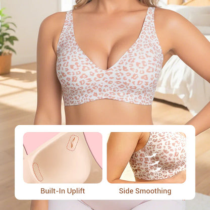 💪NESLEMY Women’s Wireless Deep V Push-Up Bralette - Aa